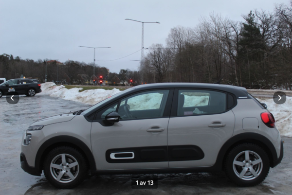 Citroën C3 1.2 PureTech EURO 6 SERVAD VINERHJUL 1815KR/MÅN