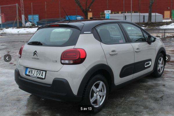 Citroën C3 1.2 PureTech EURO 6 SERVAD VINERHJUL 1815KR/MÅN - Bild 12