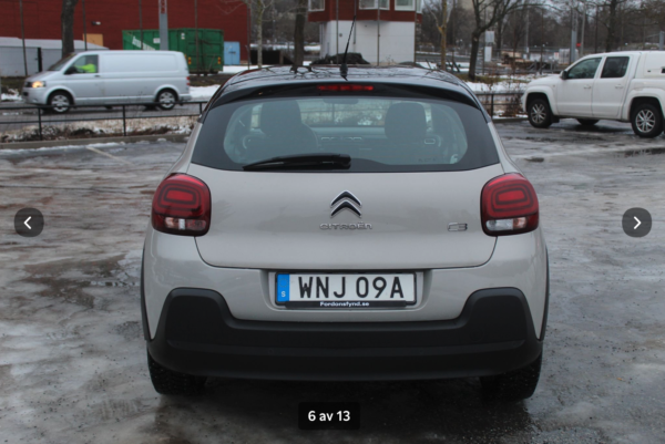 Citroën C3 1.2 PureTech EURO 6 SERVAD VINERHJUL 1815KR/MÅN - Bild 11